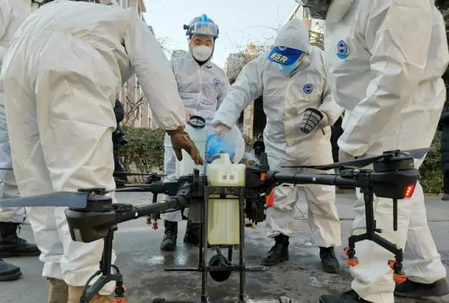 工业无人机防疫大展身手,石家庄消杀30多万平米(图3) 工业无人机防疫大展身手,石家庄消杀30多万平米(图3)